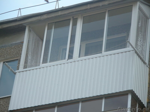 Остекление балконов, лоджий; обшивка профнастилом, евровагонкой; крыша - Изображение #1, Объявление #50312