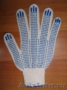 Перчатки 5-ти нитка ХБ с ПВХ Точка - Изображение #1, Объявление #567959